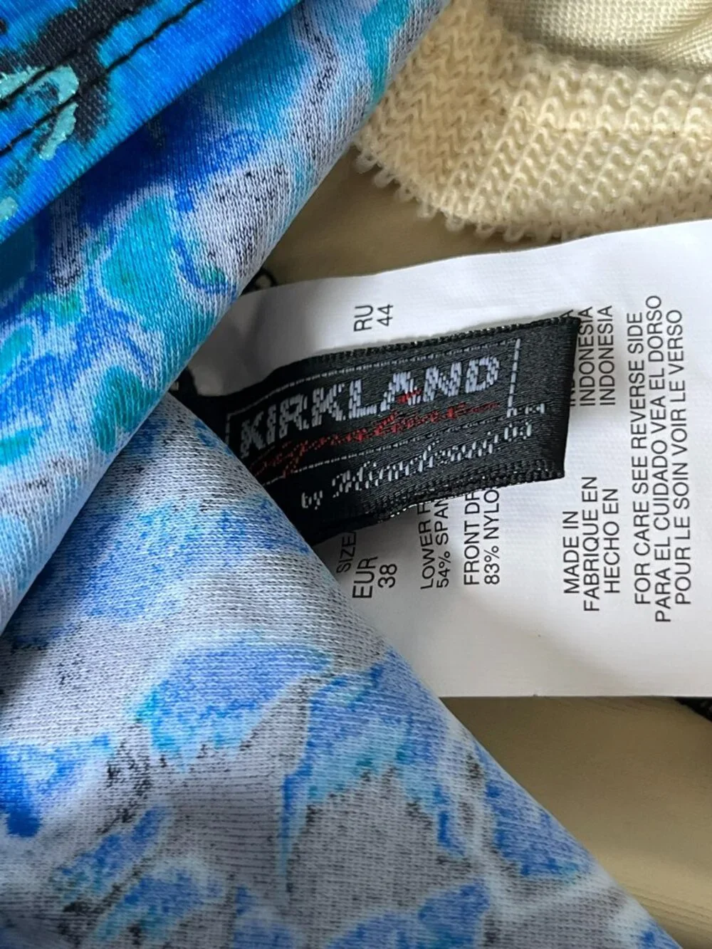 NWT Kirkland Miraclesuit Crossover Drape One Piece Swimsuit Blue Metallic Size 8